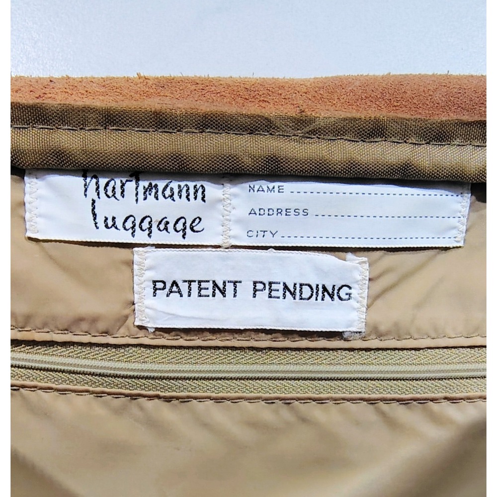 Vtg Leather Briefcase Hartmann Luggage Shoulder Carry On Bag Shoulder Strap+ Key - Picture 8 of 15